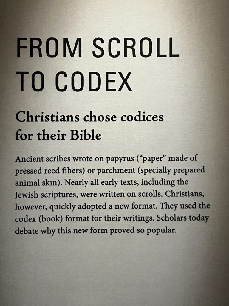 From Scroll to Codex