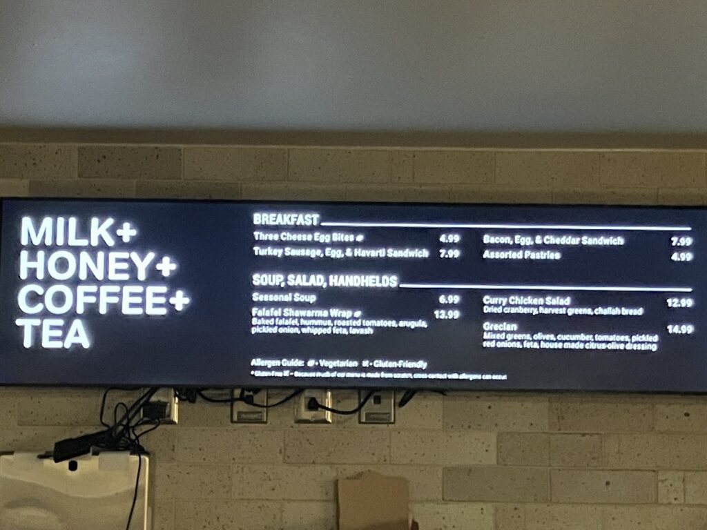Milk + Honey Café (Mezzanine)