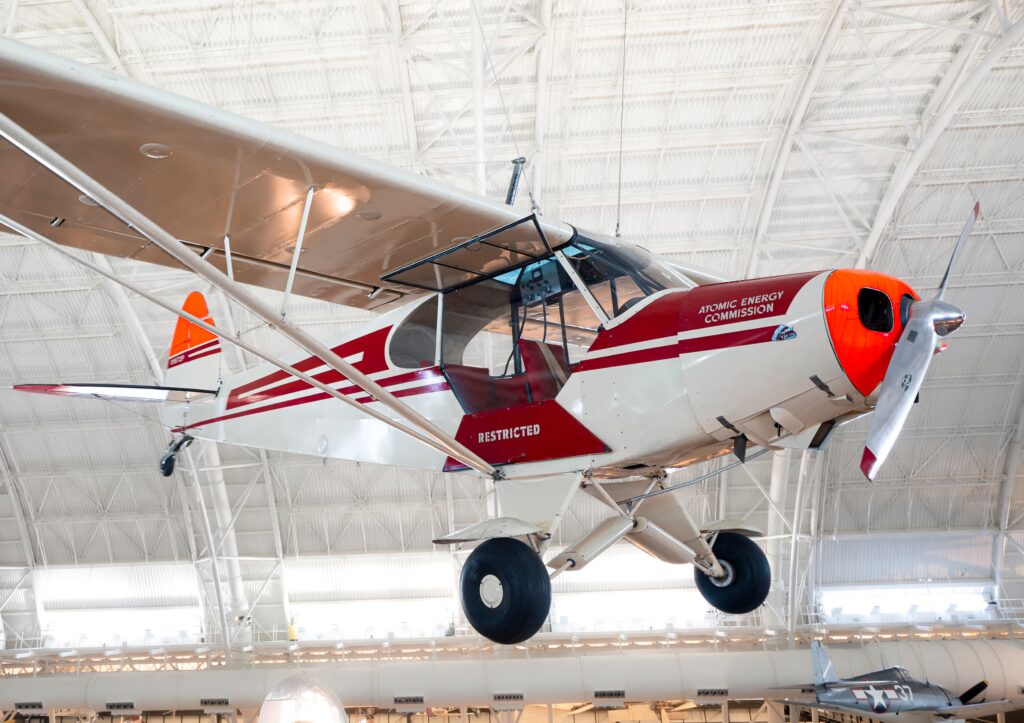 Piper PA-18 Super Cub Aircraft at the Steven F. Udvar-Hazy Center