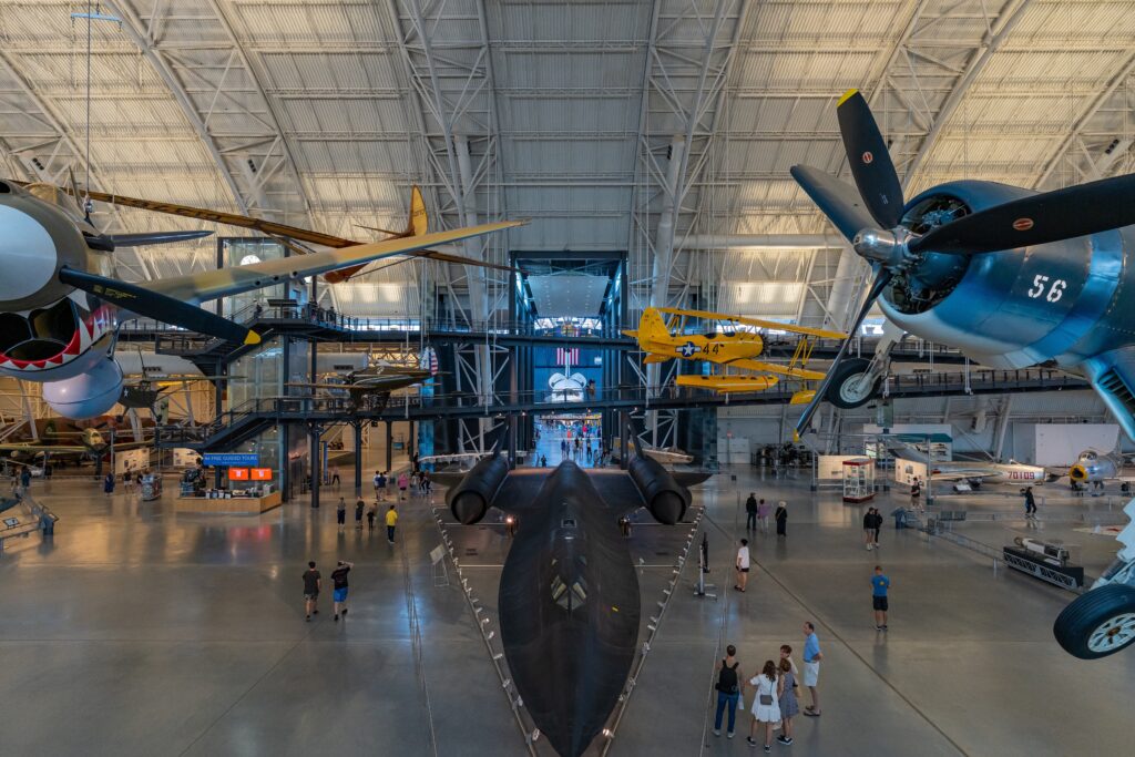 Aircraft on display at the Steven F. Udvar-Hazy Center