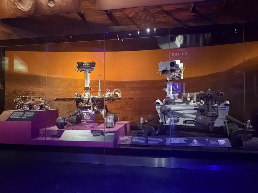 Mars rover exhibits are located in the Kenneth C. Griffin