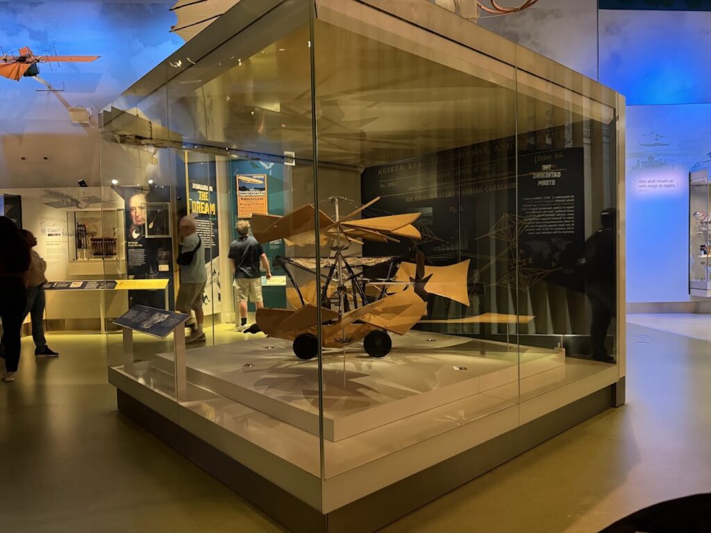 Model of Sir George Cayley's 1843 Aerial Carriage featured in the Early Flight gallery