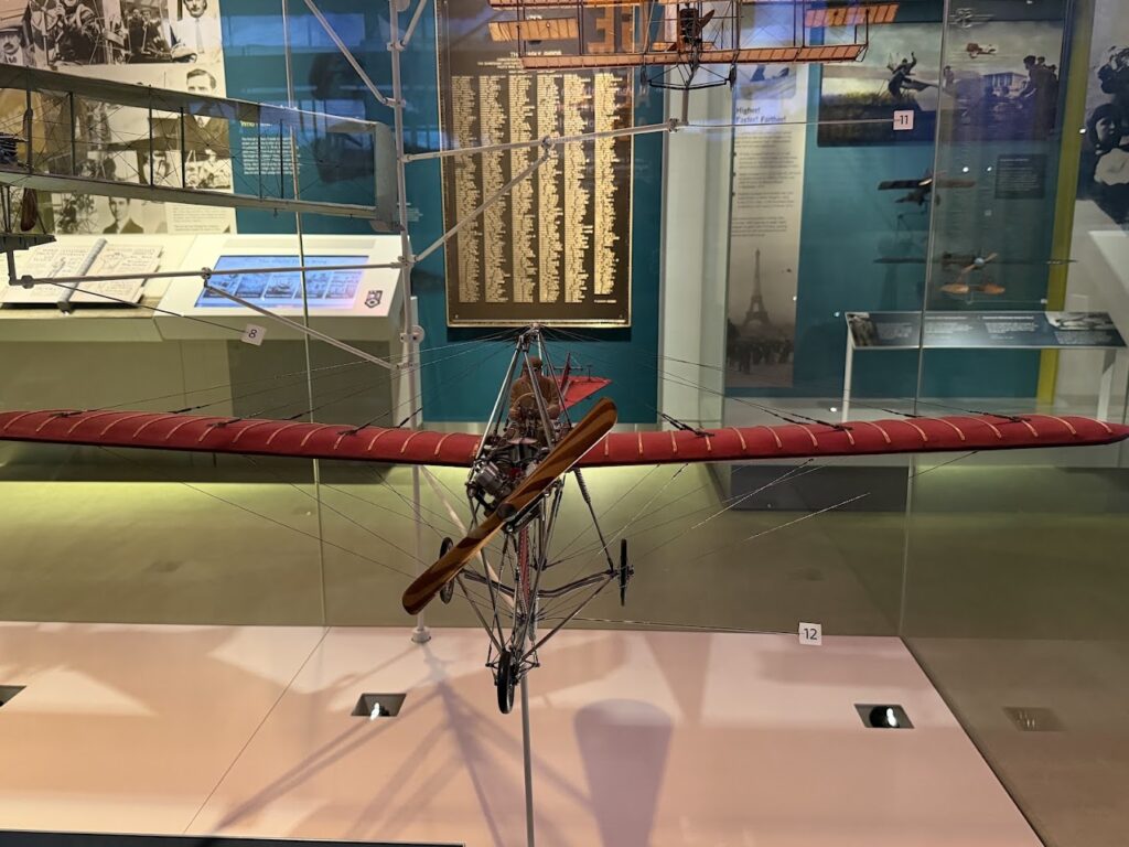 This replica of the Johnson Monoplane was built in 1959 by Julius and Harry Johnson